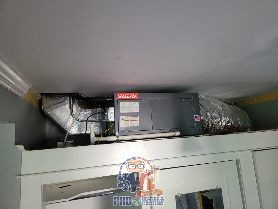 Air Handler SpacePak installation in Chicagoland PHD Heating & Cooling